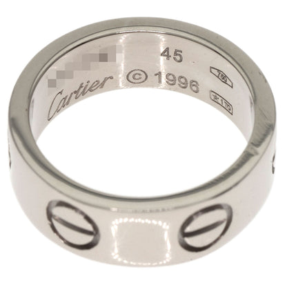 CARTIER love ring #45 Ring K18 White Gold Ladies [Used]