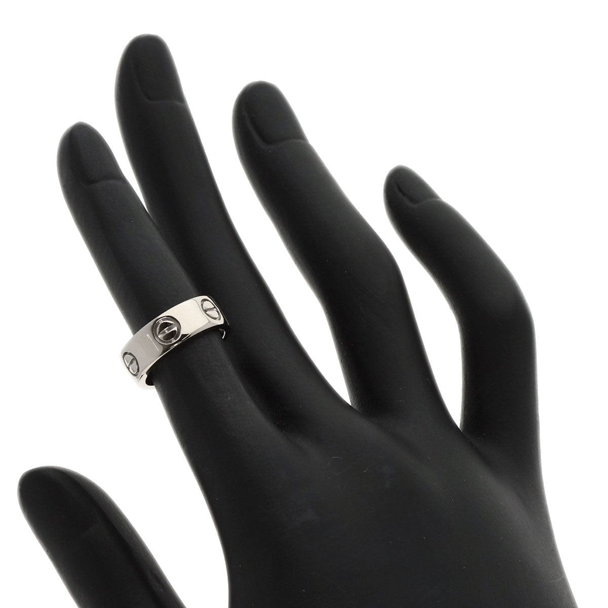 CARTIER love ring #45 Ring K18 White Gold Ladies [Used]