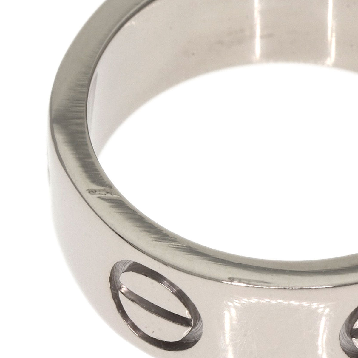 CARTIER love ring #45 Ring K18 White Gold Ladies [Used]