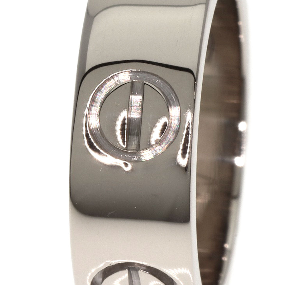 CARTIER love ring #45 Ring K18 White Gold Ladies [Used]