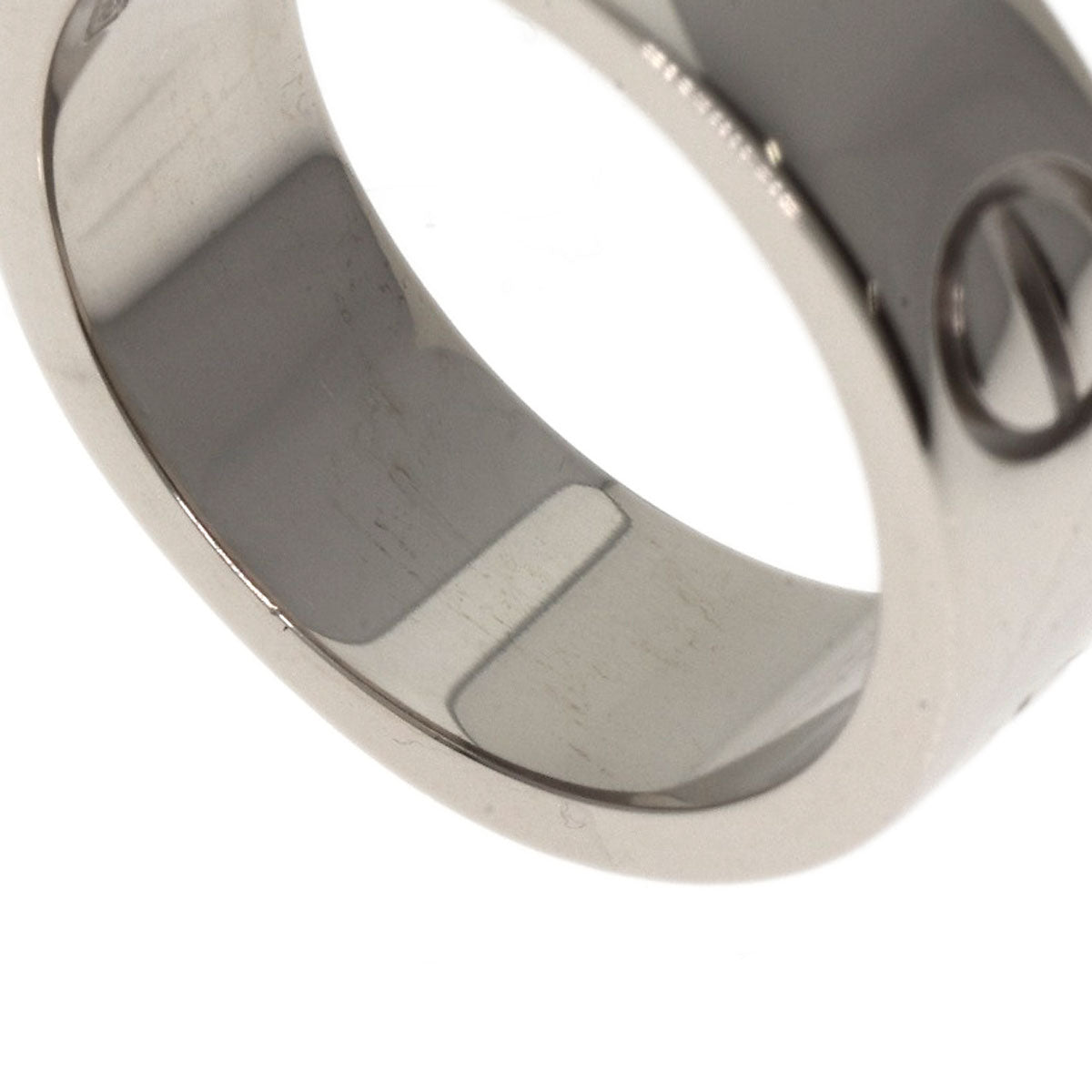 CARTIER love ring #45 Ring K18 White Gold Ladies [Used]