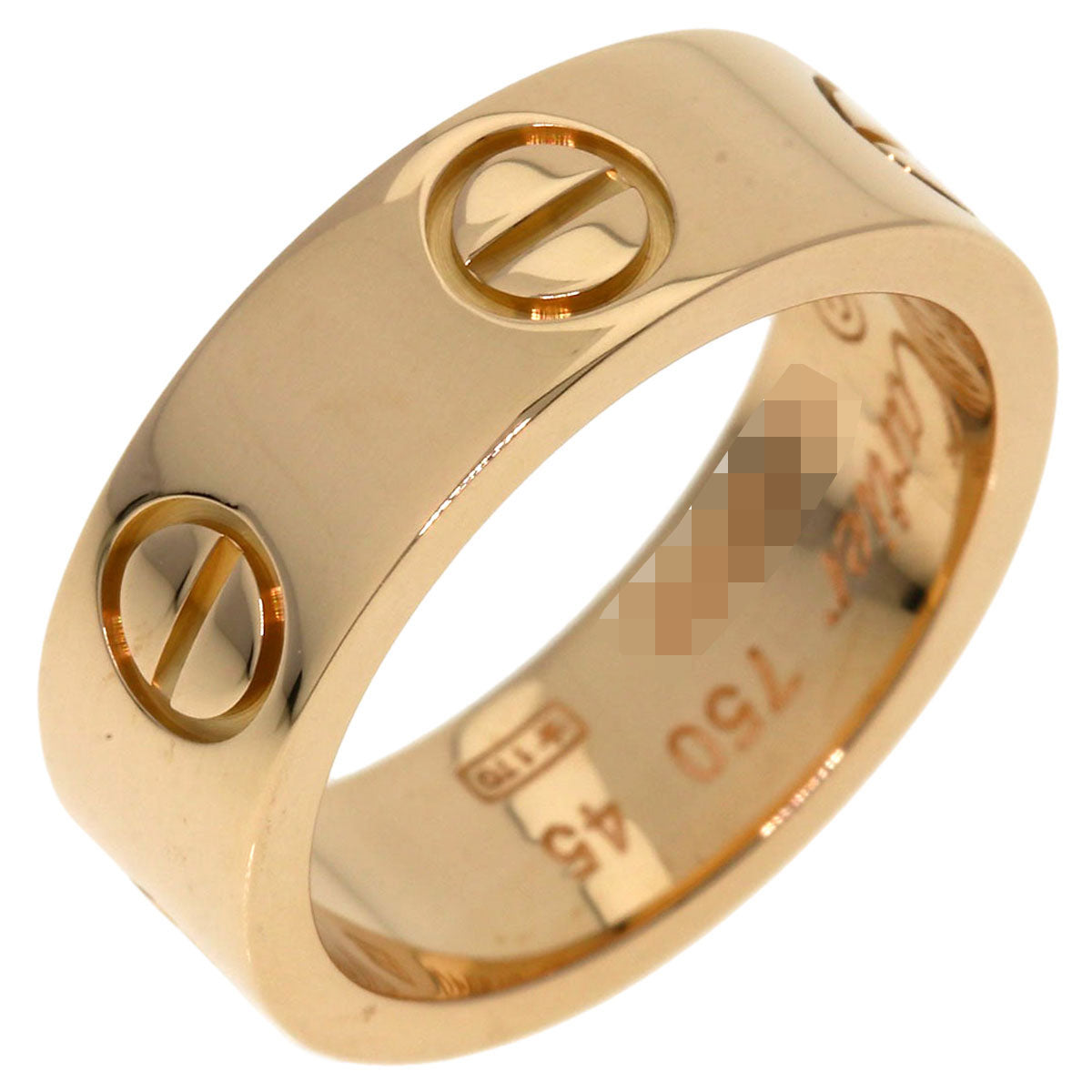 CARTIER   Ring love ring #45 K18 Pink Gold Ladies