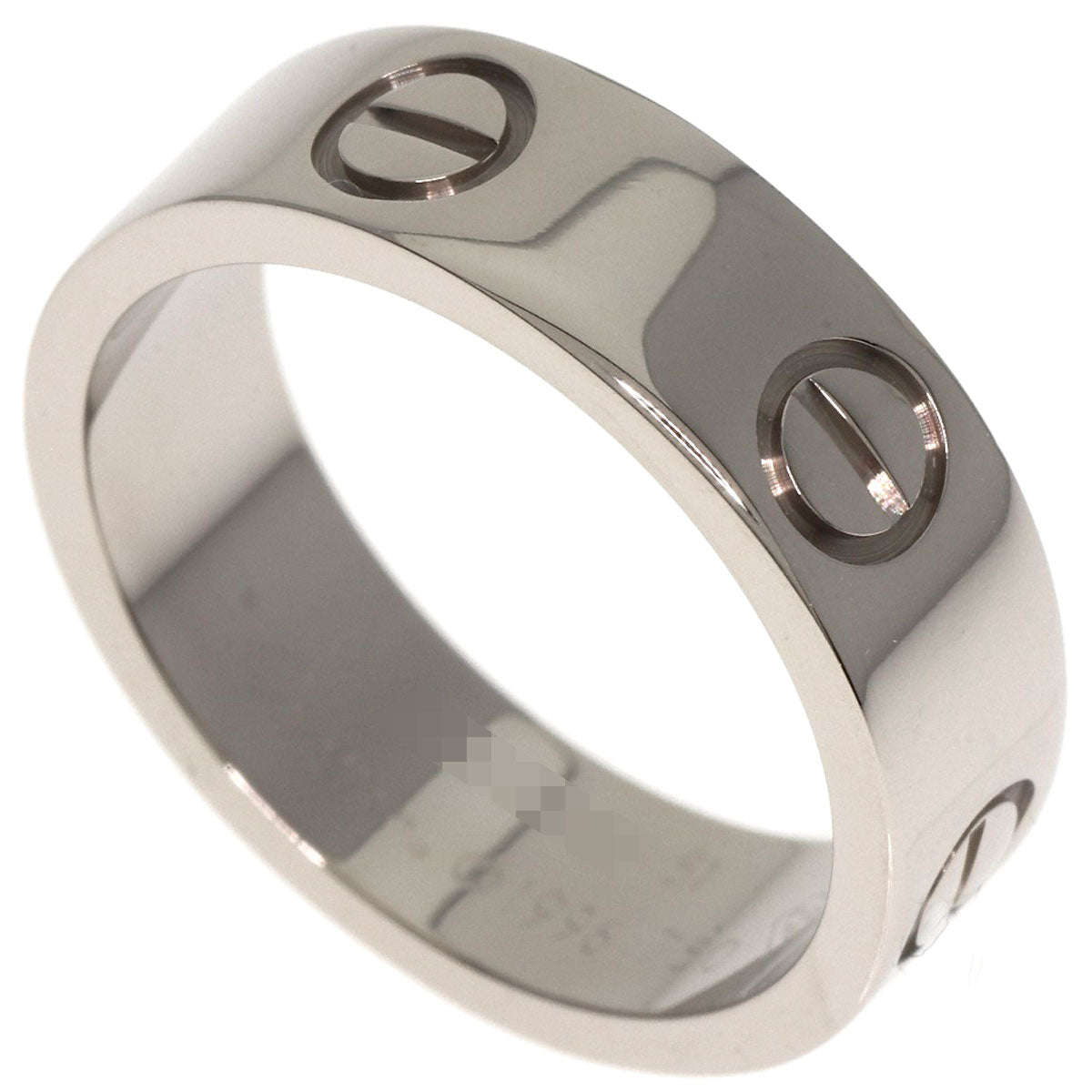 CARTIER love ring #51 Ring K18 White Gold Ladies [Used]