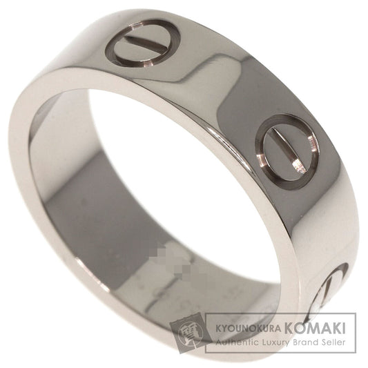CARTIER love ring #51 Ring K18 White Gold Ladies [Used]