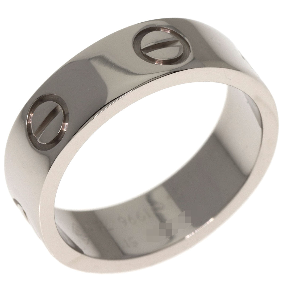 CARTIER love ring #51 Ring K18 White Gold Ladies [Used]