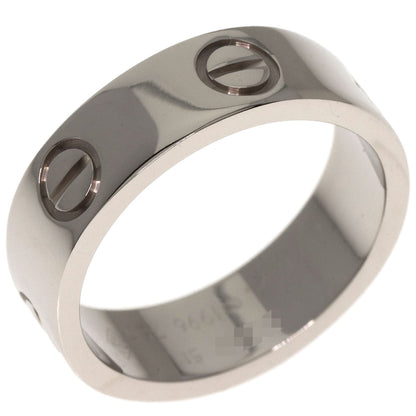 CARTIER love ring #51 Ring K18 White Gold Ladies [Used]