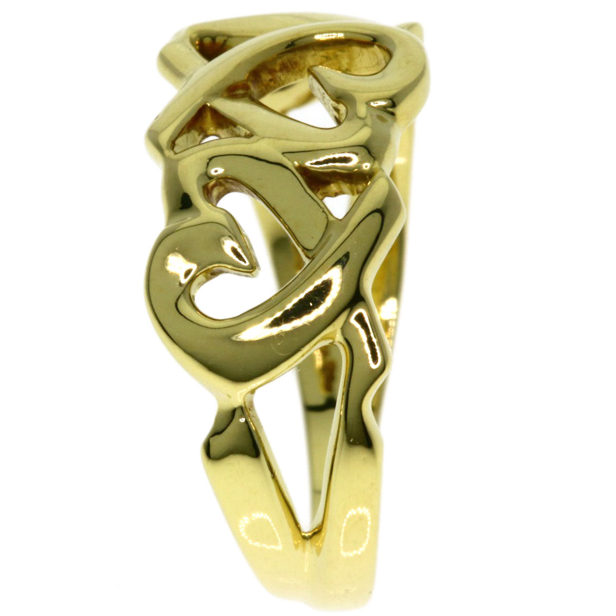 TIFFANY&Co.   Ring Triple rubbing heart K18 Yellow Gold Ladies