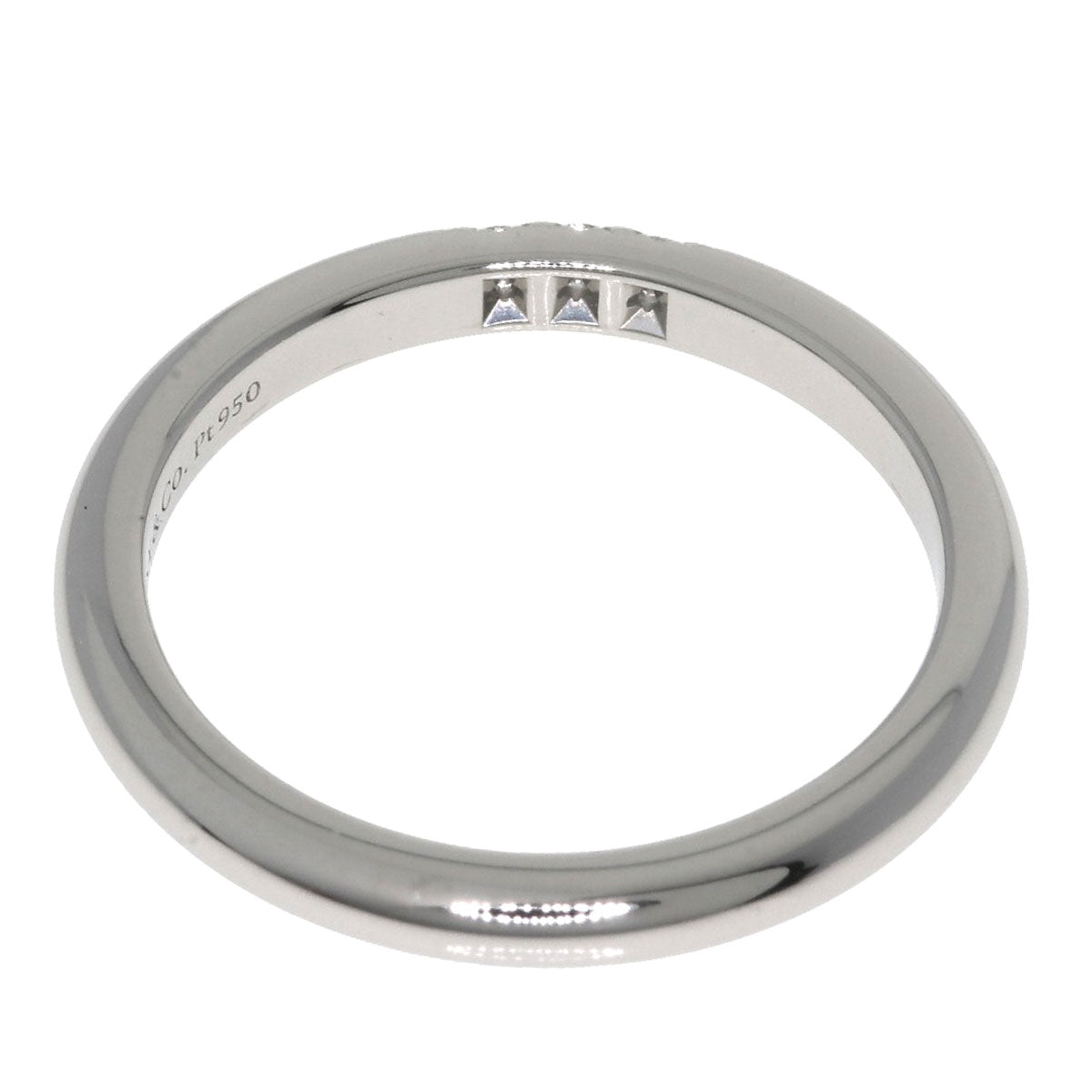 TIFFANY&Co. Forever Wedding 3P Diamond Ring Platinum PT950 Ladies [Used]