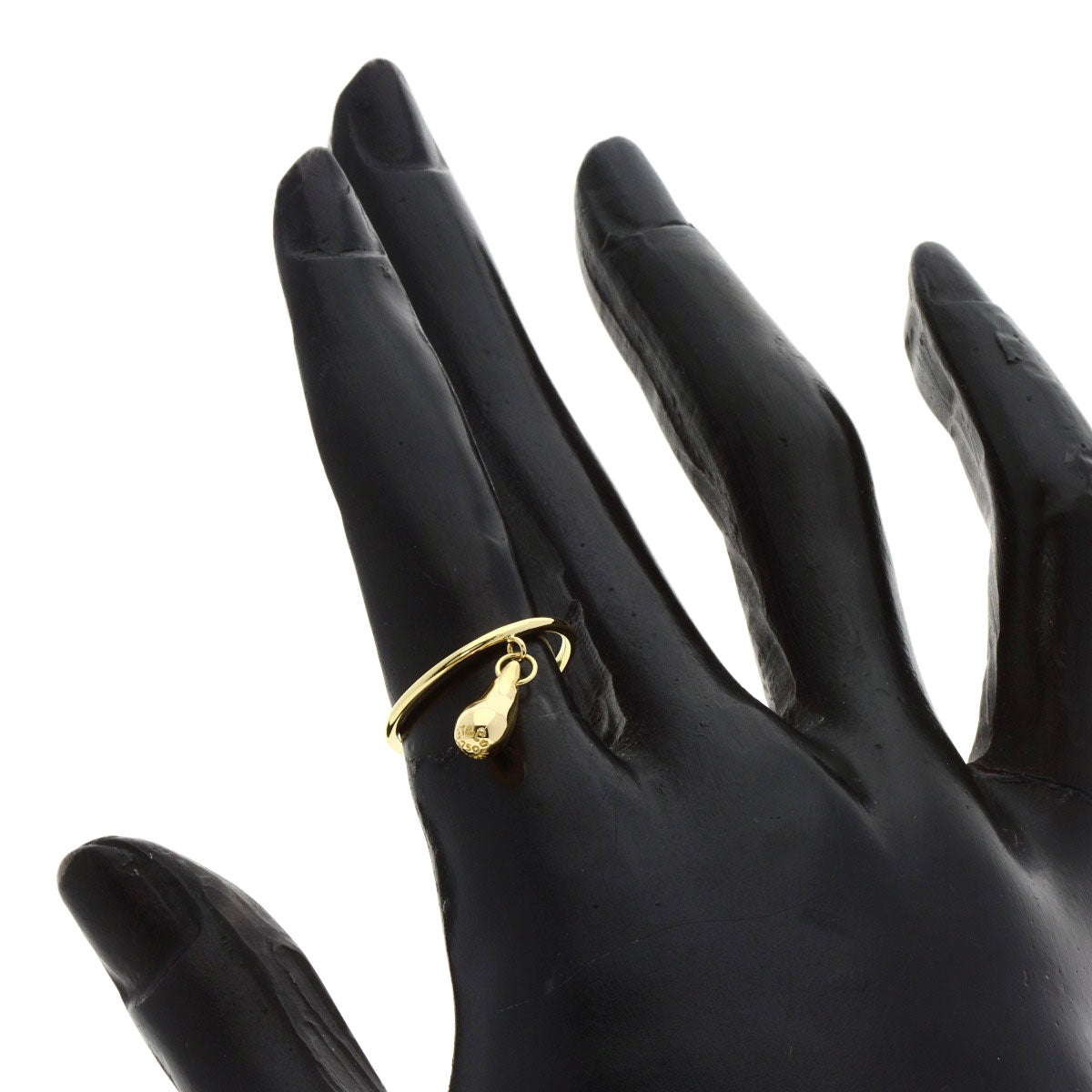 TIFFANY&Co. teardrop Ring K18 Yellow Gold Ladies [Used]