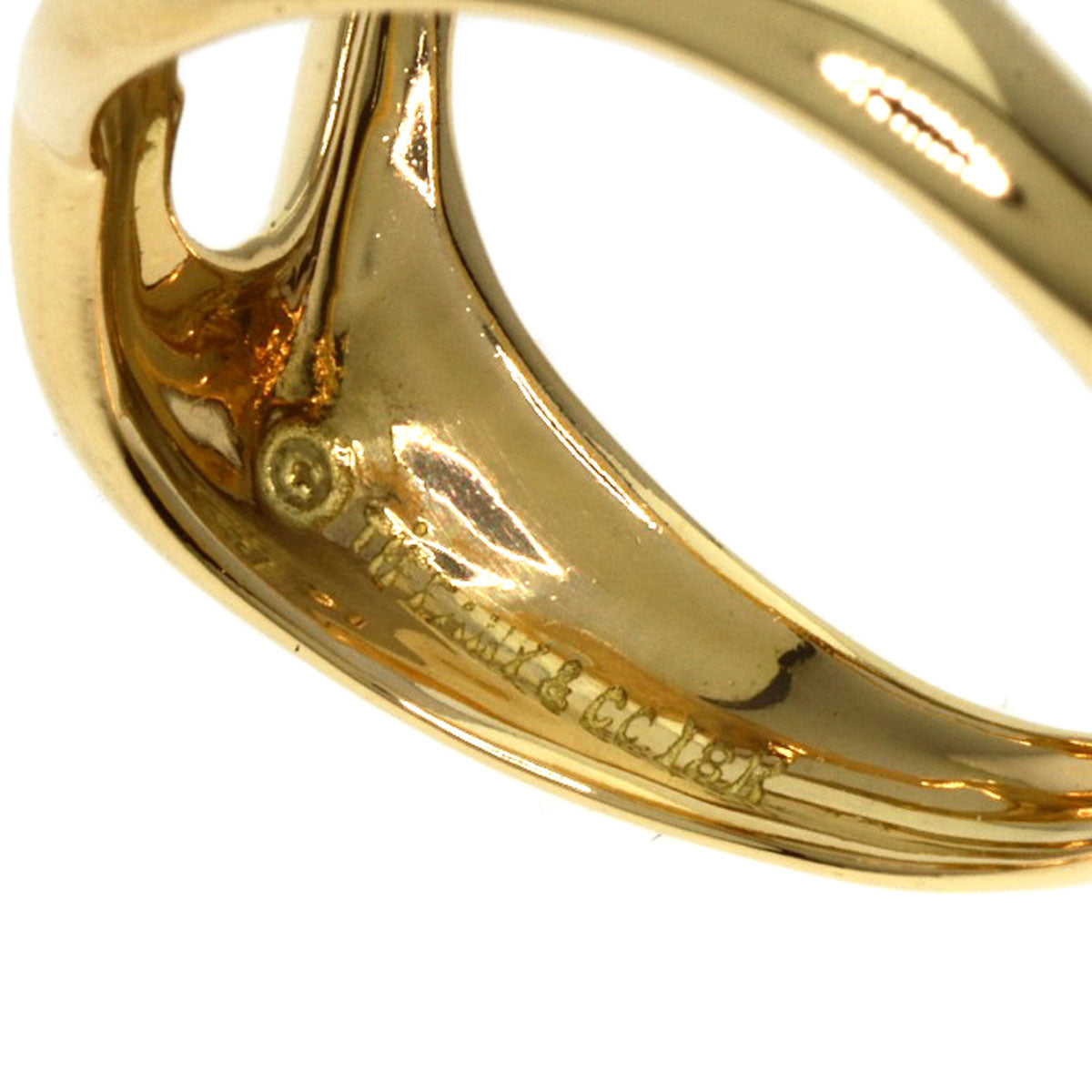 TIFFANY&Co.   Ring Open heart K18 Yellow Gold Ladies