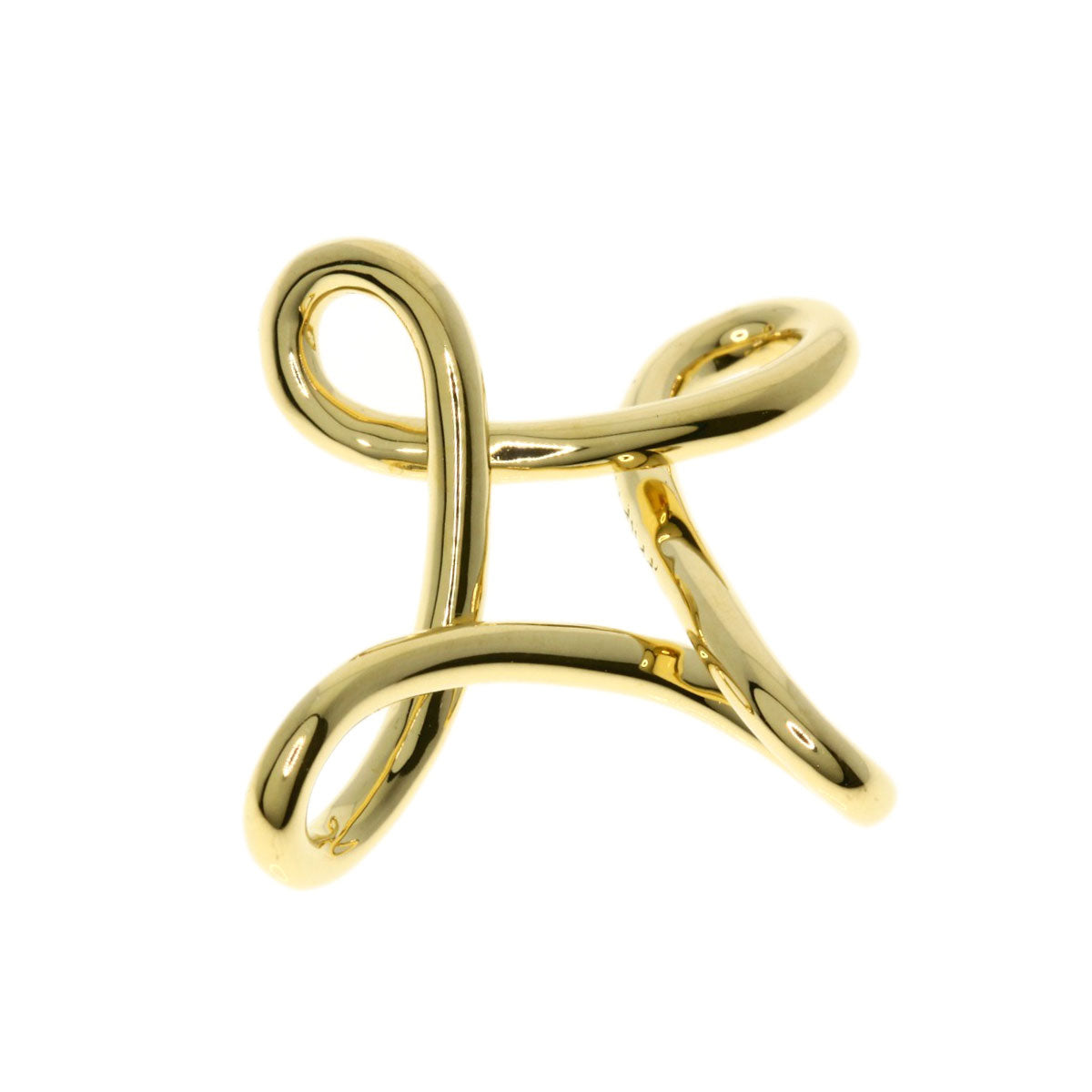 TIFFANY&Co.   Pendant top Infinity cross K18 Yellow Gold Ladies