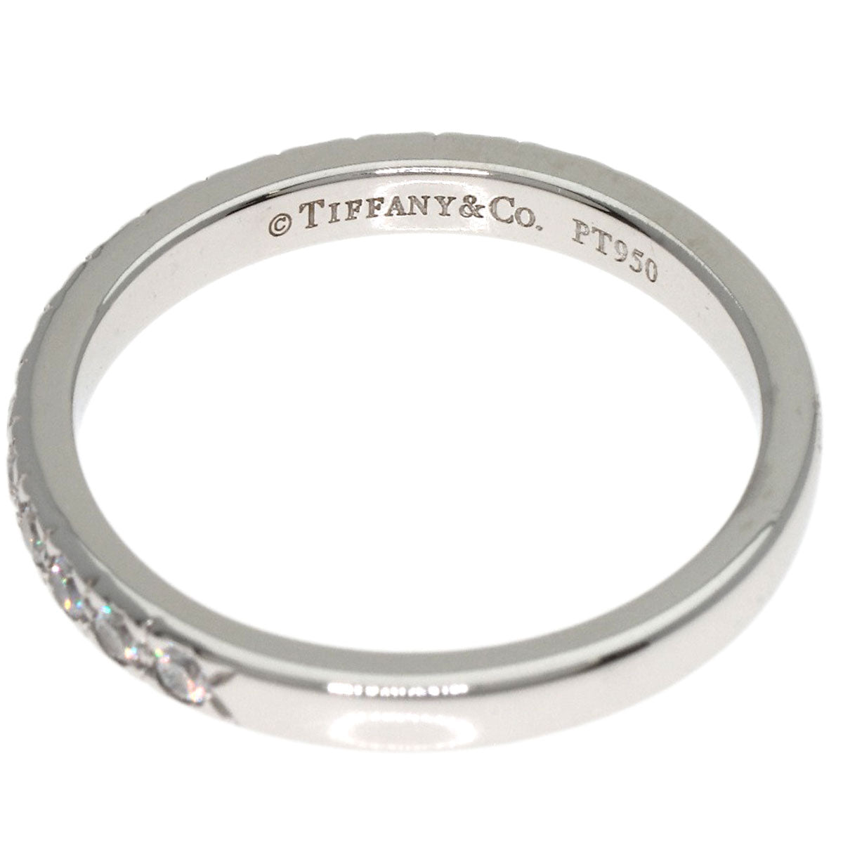 TIFFANY&Co. Novo Half Eternity Diamond Ring Platinum PT950 Ladies [Used]