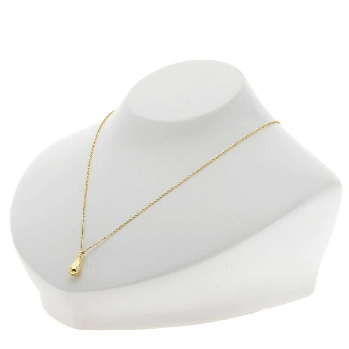 TIFFANY&Co. teardrop Necklace K18 Yellow Gold Ladies [Used]