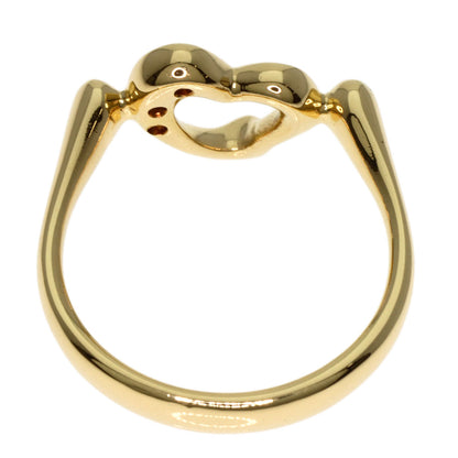TIFFANY&Co.   Ring Open Heart 3P Diamond K18 Yellow Gold Ladies