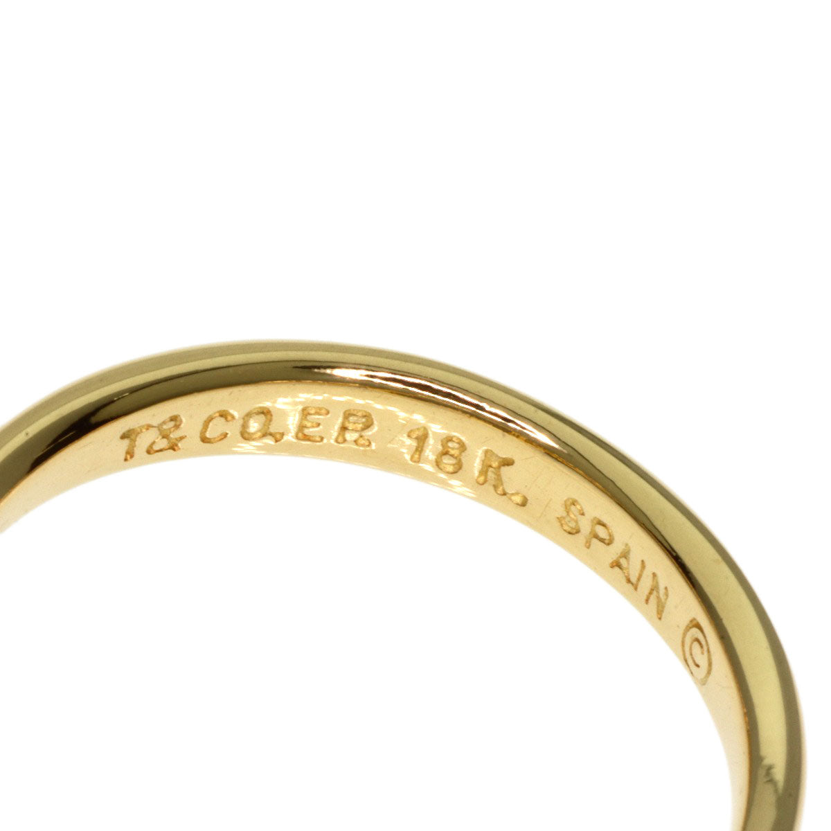 TIFFANY&Co.   Ring Open Heart 3P Diamond K18 Yellow Gold Ladies