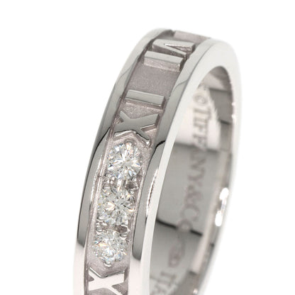 TIFFANY&Co.   Ring Atlas Narrow 3P Diamond K18 White Gold Ladies