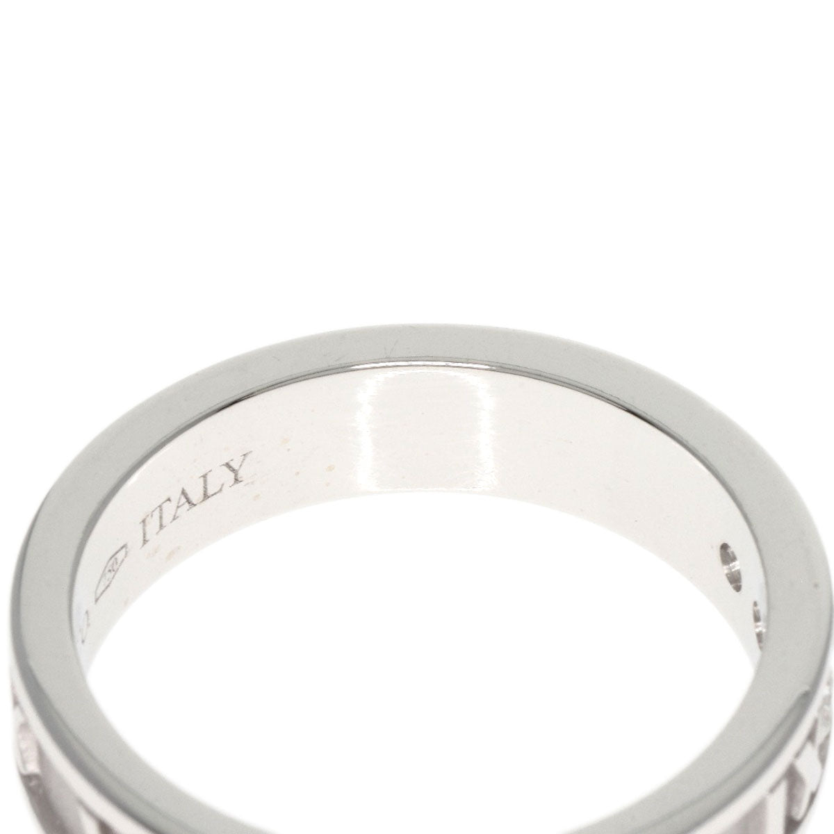 TIFFANY&Co.   Ring Atlas Narrow 3P Diamond K18 White Gold Ladies