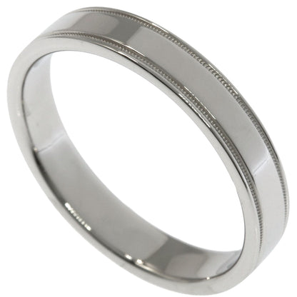 TIFFANY&Co. Milgrain Flat Band Ring Platinum PT950 Ladies [Used]