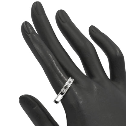 TIFFANY&Co. Milgrain Flat Band Ring Platinum PT950 Ladies [Used]