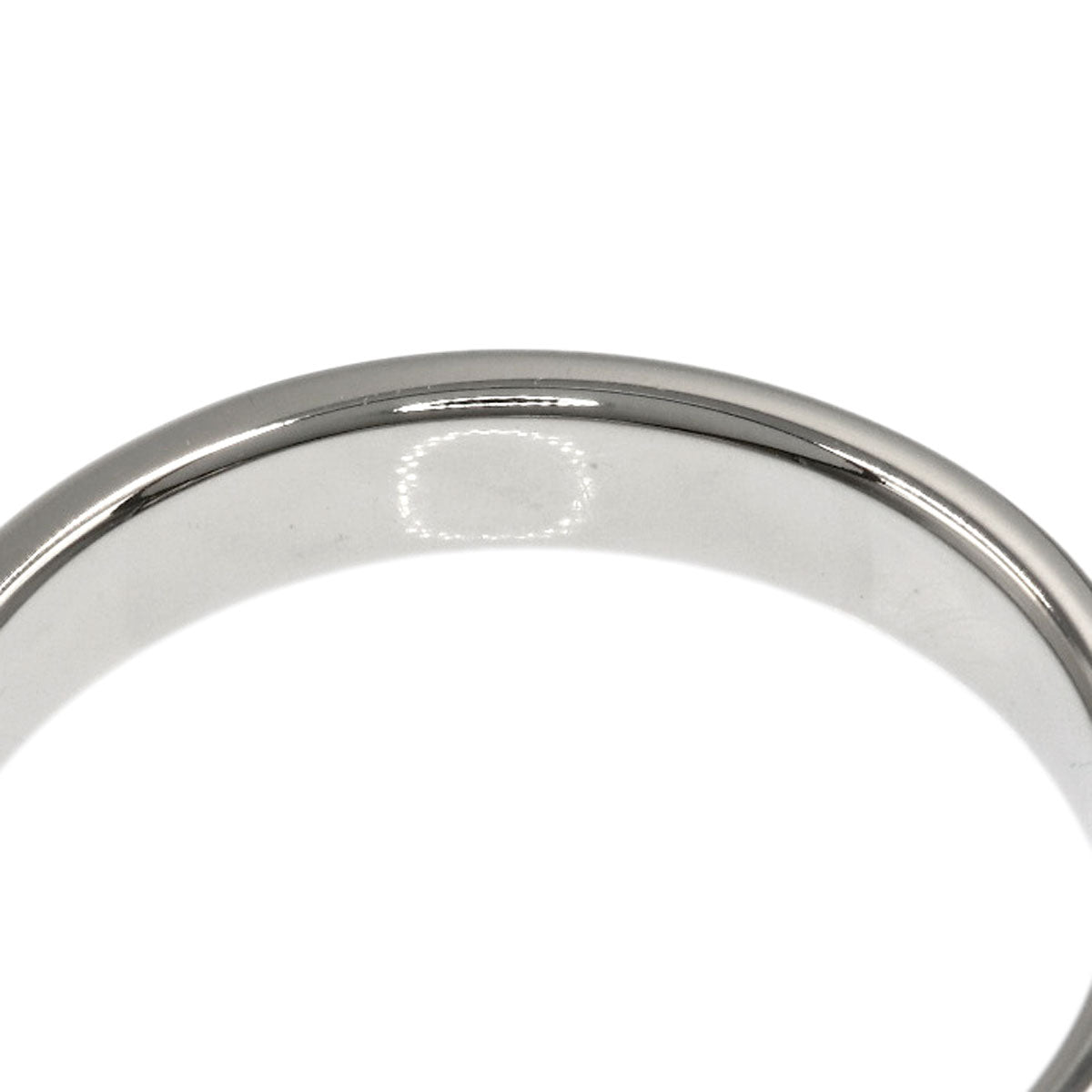 TIFFANY&Co. Milgrain Flat Band Ring Platinum PT950 Ladies [Used]