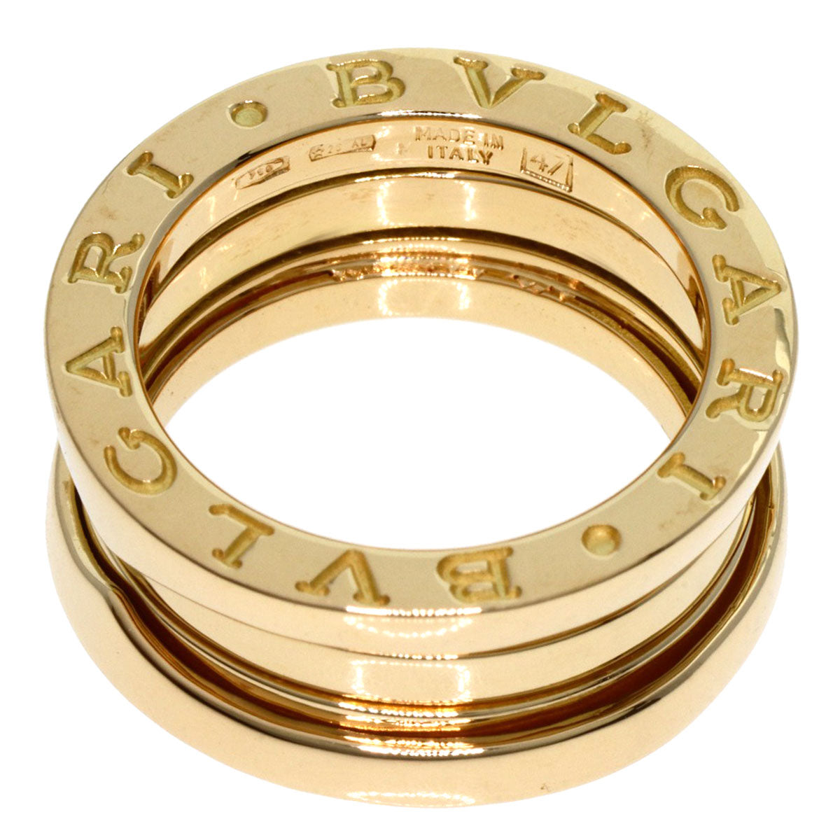 BVLGARI   Ring B.zero1 2 Band #47 K18 Yellow Gold Ladies