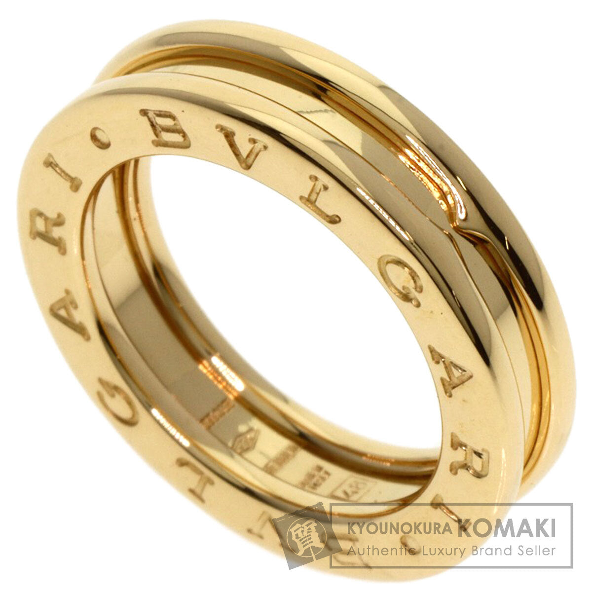 BVLGARI B-zero1 B-Cello One 1 Band #48 Ring K18 Yellow Gold Ladies [Used]