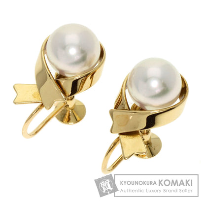 MIKIMOTO Pearl Pearl Earring K18 Yellow Gold Ladies [Used]