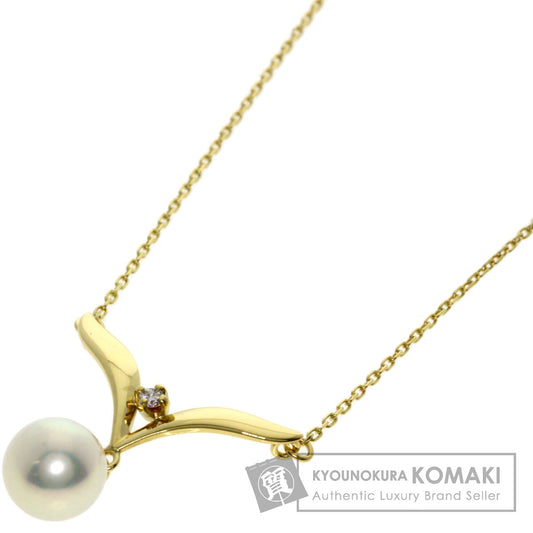 MIKIMOTO Pearl Pearl Necklace K18 Yellow Gold Ladies [Used]