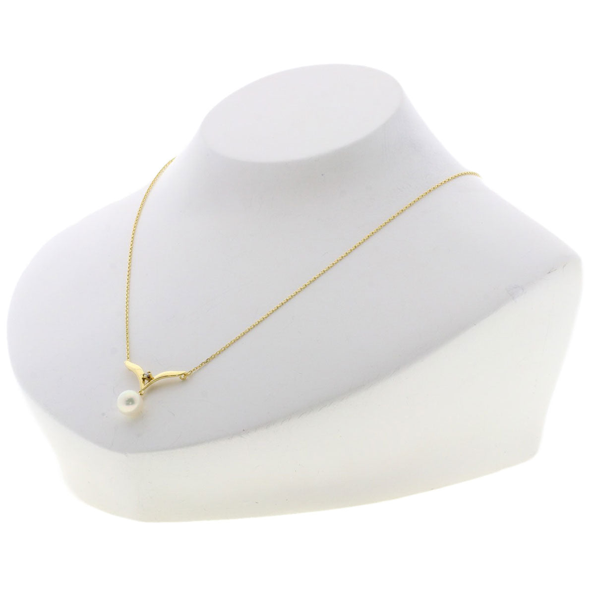 MIKIMOTO Pearl Pearl Necklace K18 Yellow Gold Ladies [Used]