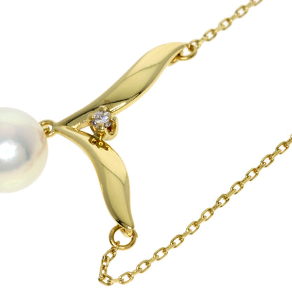 MIKIMOTO Pearl Pearl Necklace K18 Yellow Gold Ladies [Used]