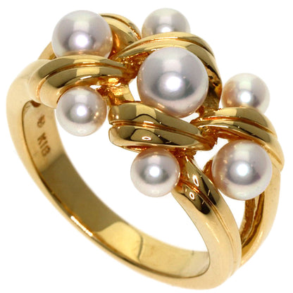 MIKIMOTO Pearl Pearl Ring K18 Yellow Gold Ladies [Used]