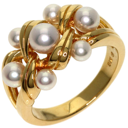 MIKIMOTO Pearl Pearl Ring K18 Yellow Gold Ladies [Used]