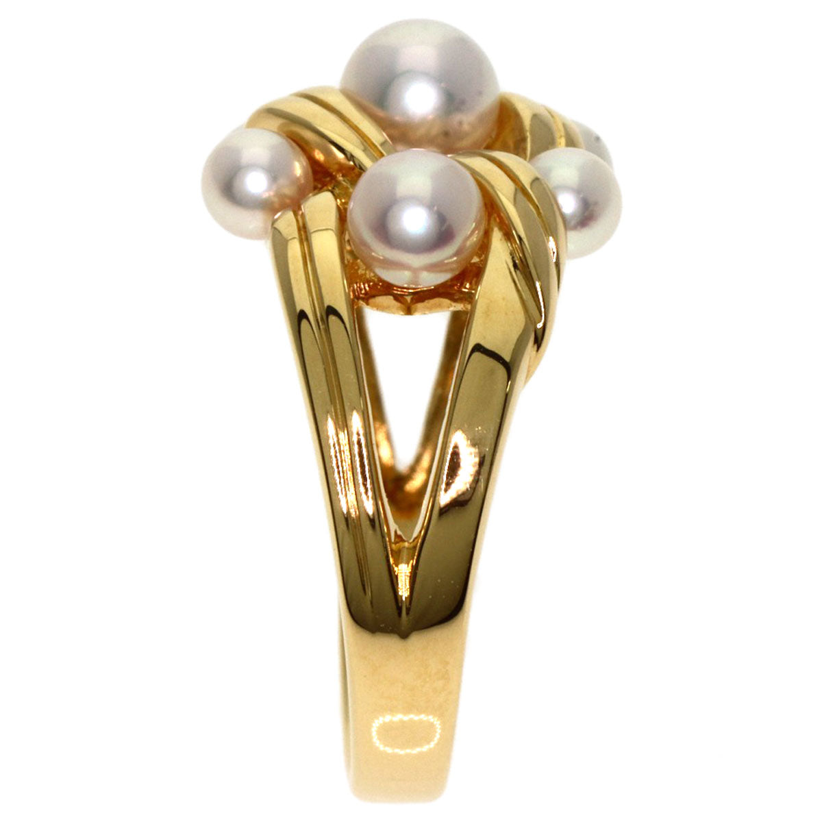 MIKIMOTO Pearl Pearl Ring K18 Yellow Gold Ladies [Used]