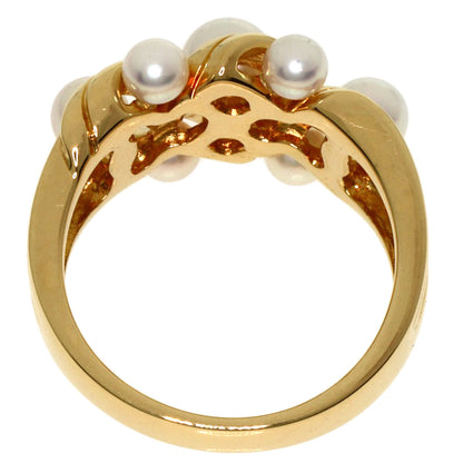 MIKIMOTO Pearl Pearl Ring K18 Yellow Gold Ladies [Used]