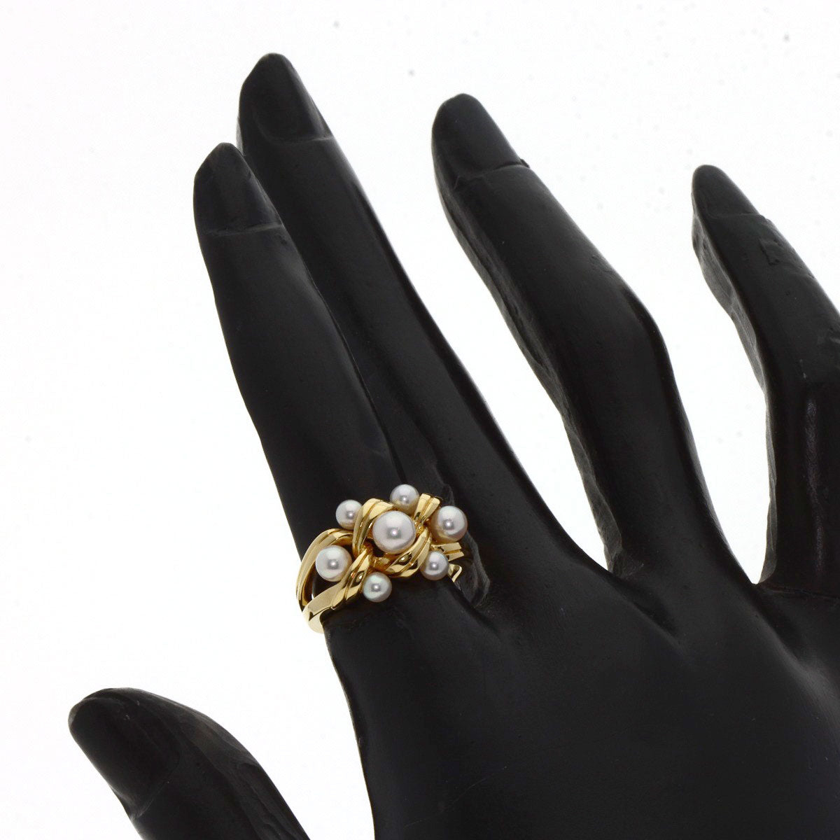 MIKIMOTO Pearl Pearl Ring K18 Yellow Gold Ladies [Used]
