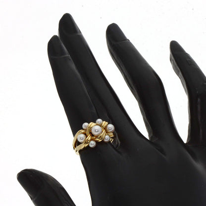 MIKIMOTO Pearl Pearl Ring K18 Yellow Gold Ladies [Used]