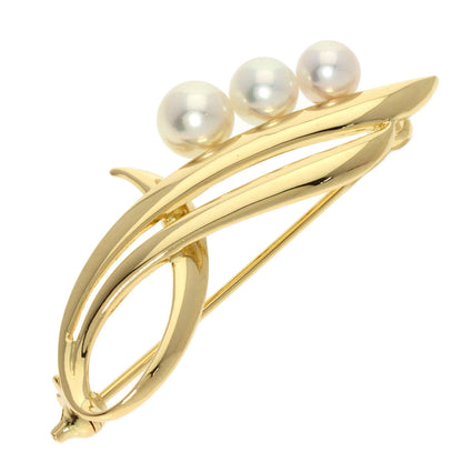 MIKIMOTO   Brooch Pearl Pearl K18 Yellow Gold Ladies