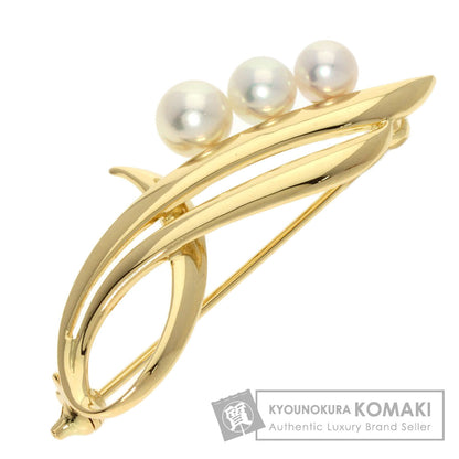 MIKIMOTO   Brooch Pearl Pearl K18 Yellow Gold Ladies