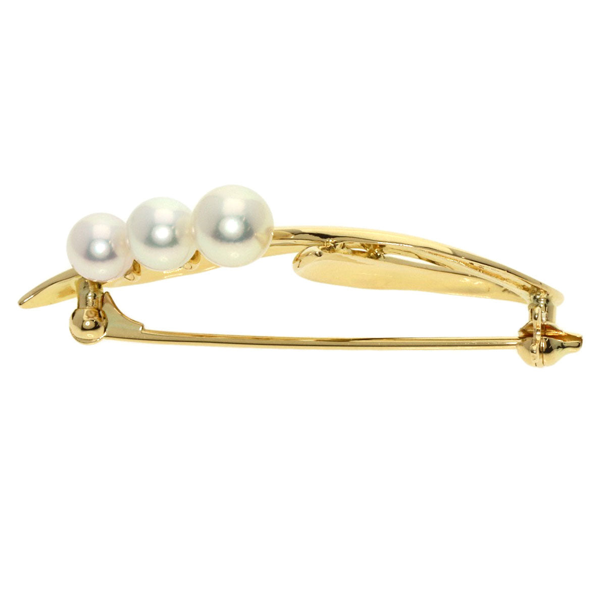 MIKIMOTO   Brooch Pearl Pearl K18 Yellow Gold Ladies