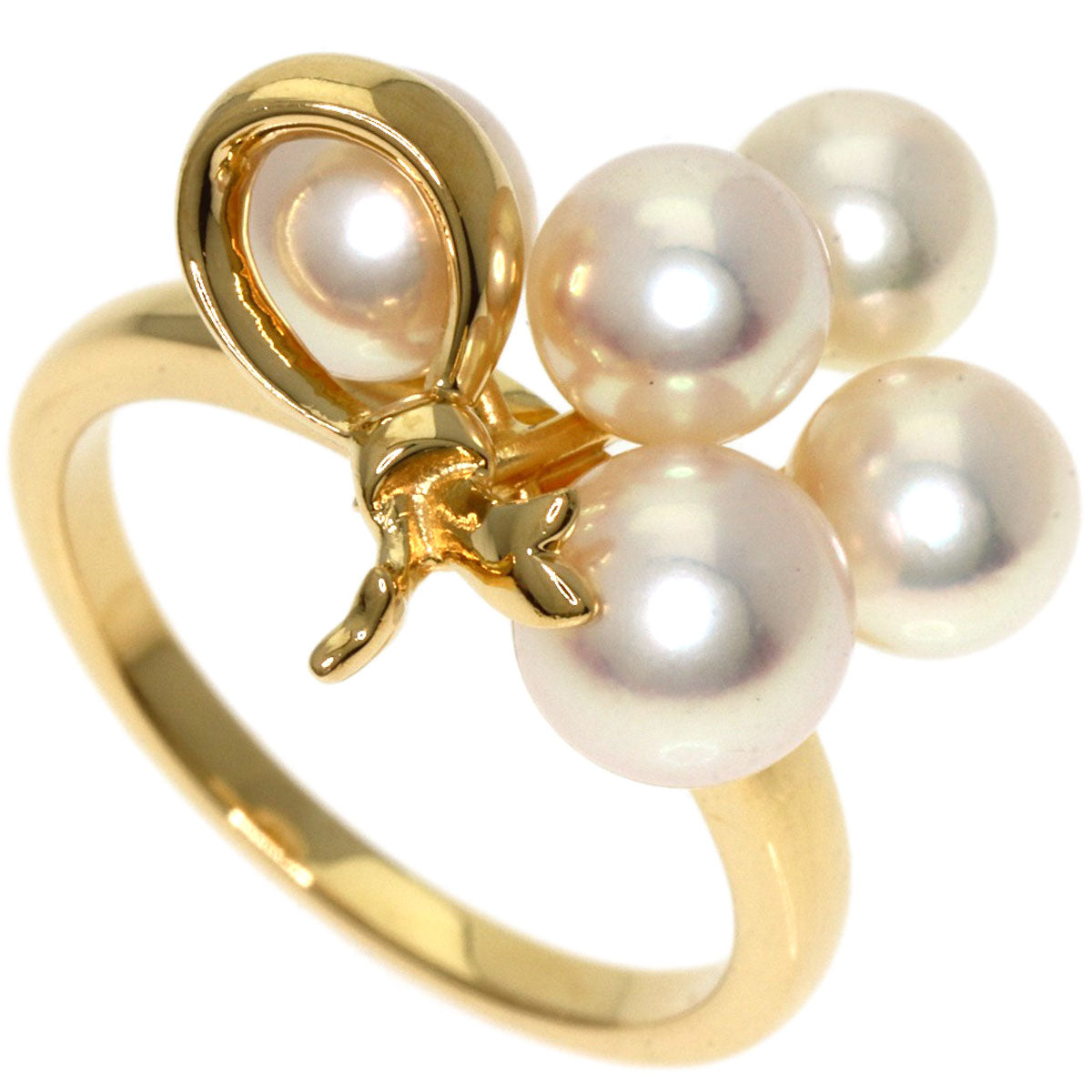 MIKIMOTO Pearl Pearl Ring K18 Yellow Gold Ladies [Used]
