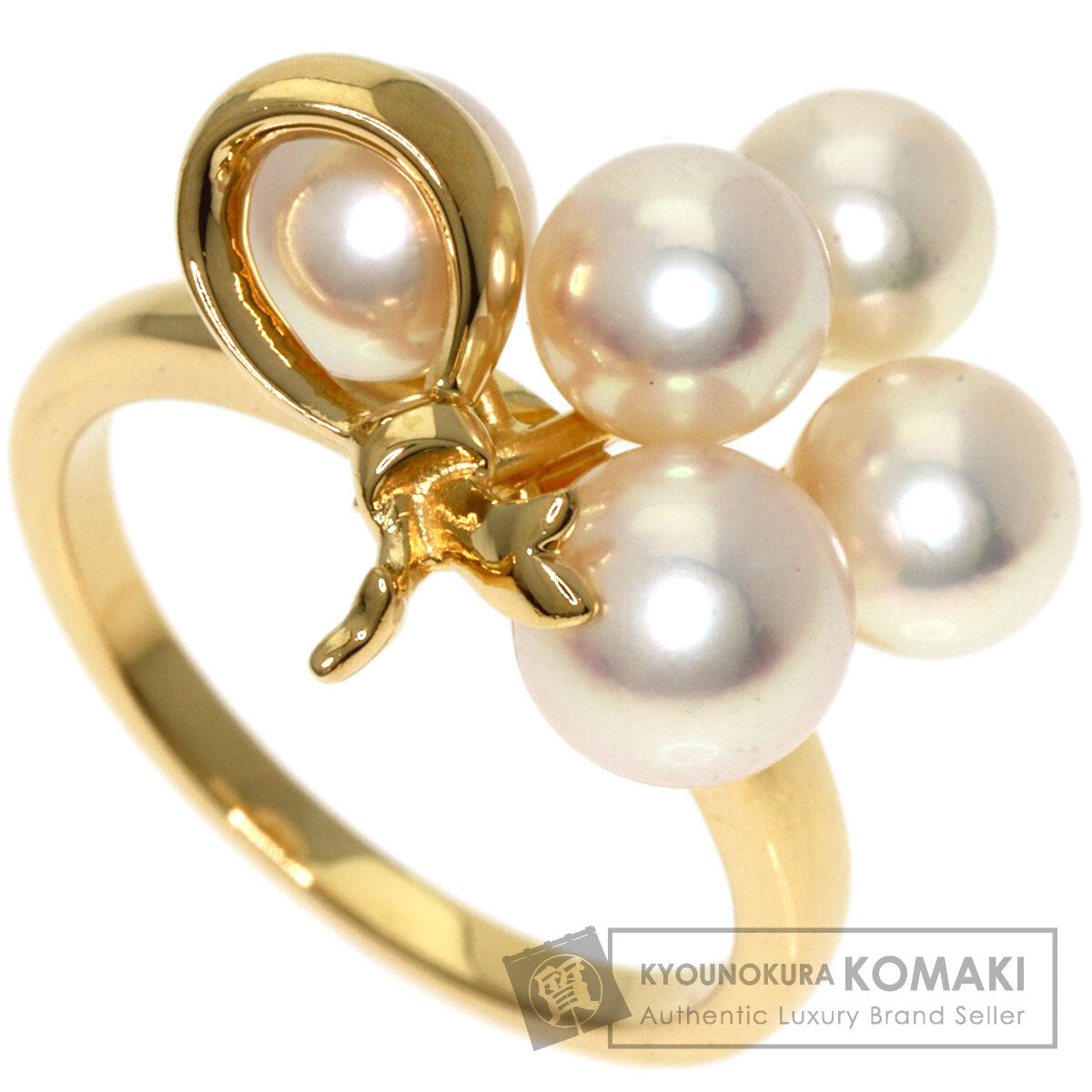 MIKIMOTO Pearl Pearl Ring K18 Yellow Gold Ladies [Used]