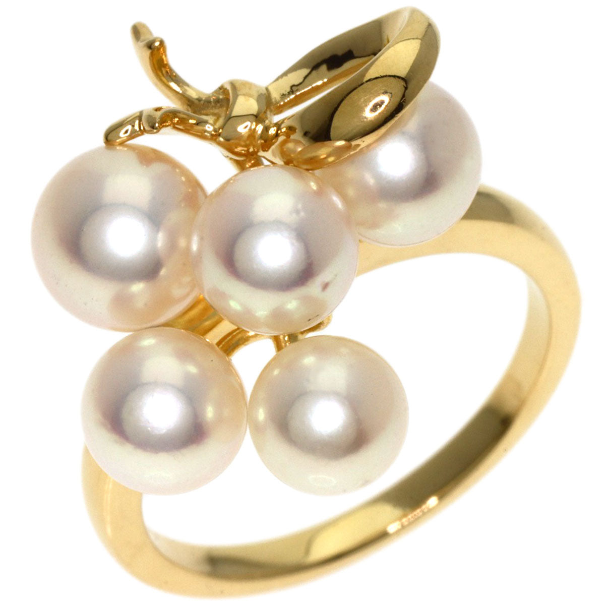 MIKIMOTO Pearl Pearl Ring K18 Yellow Gold Ladies [Used]