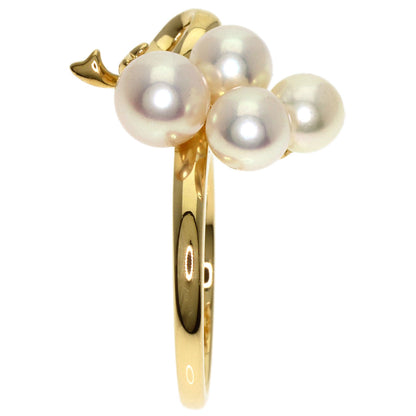 MIKIMOTO Pearl Pearl Ring K18 Yellow Gold Ladies [Used]