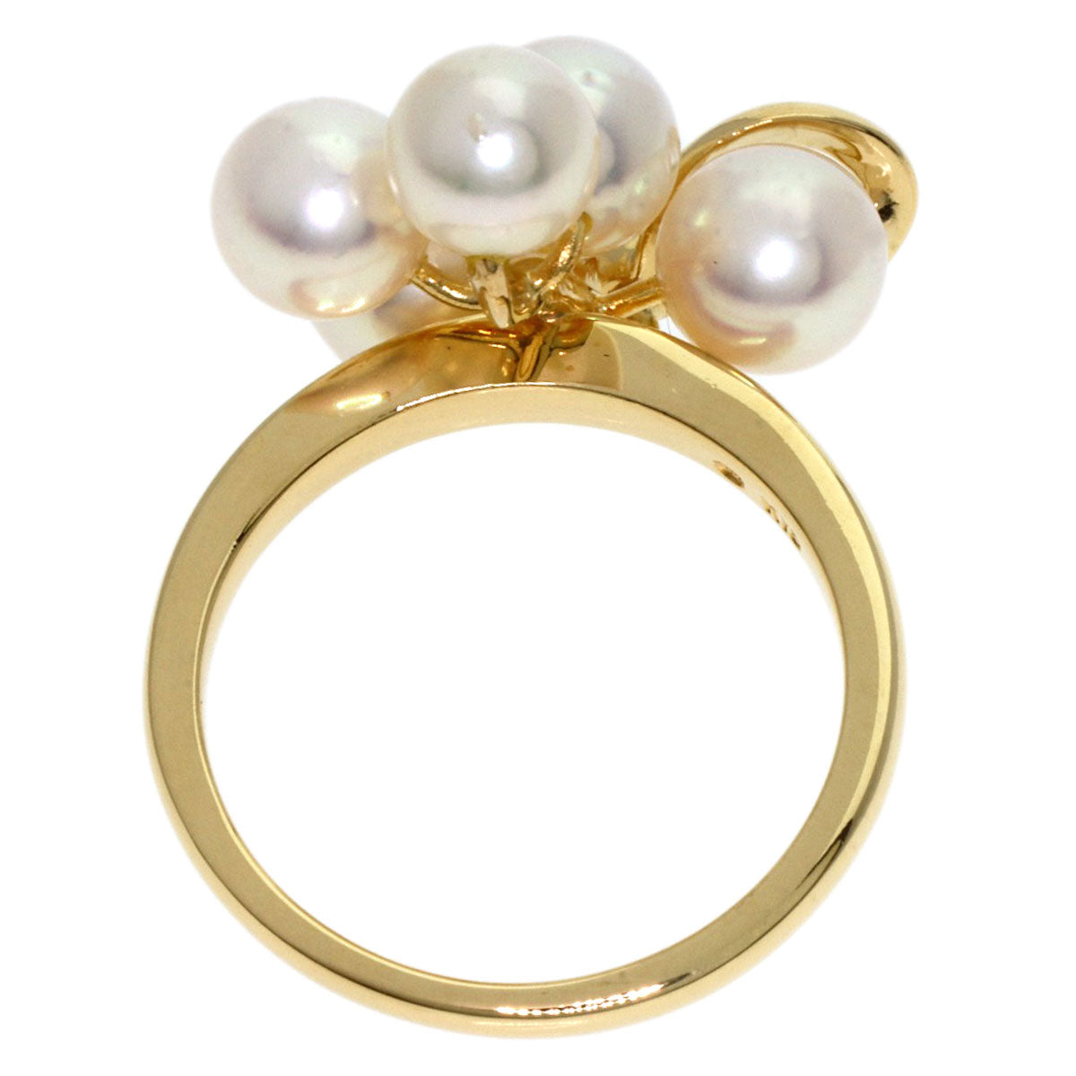 MIKIMOTO Pearl Pearl Ring K18 Yellow Gold Ladies [Used]