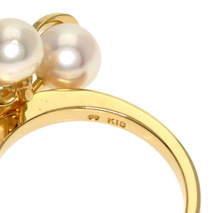 MIKIMOTO Pearl Pearl Ring K18 Yellow Gold Ladies [Used]