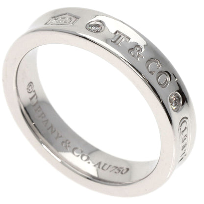TIFFANY&Co.   Ring 1837 Narrow 2P Diamond K18 White Gold Ladies