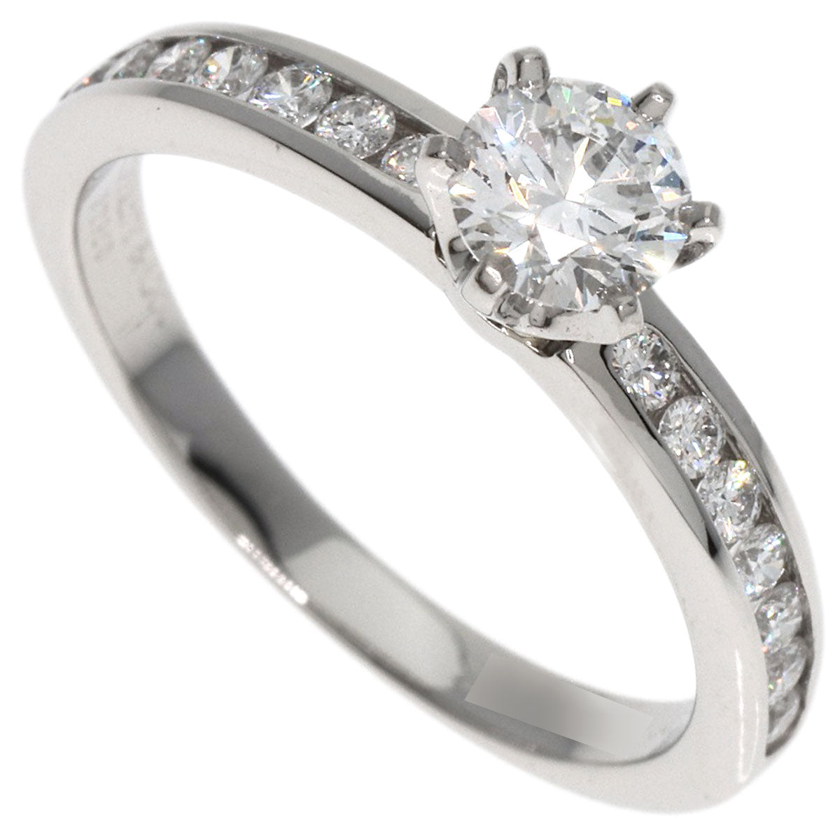 TIFFANY&Co. Channel Settings Diamond Ring Platinum PT950 Ladies [Used]