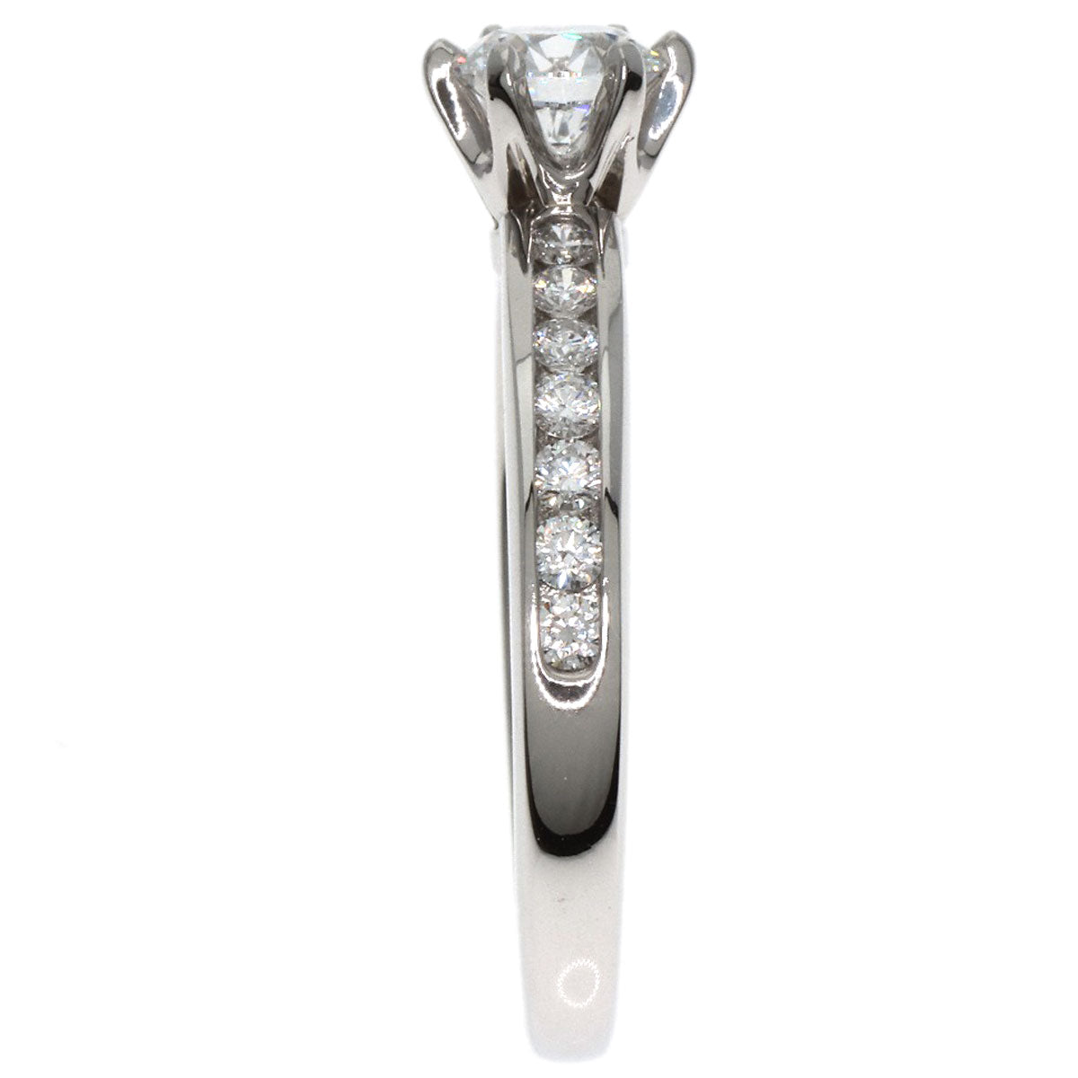 TIFFANY&Co. Channel Settings Diamond Ring Platinum PT950 Ladies [Used]