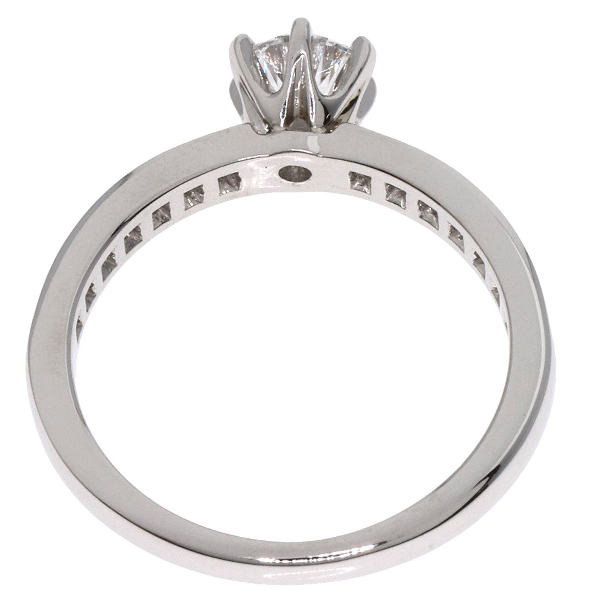 TIFFANY&Co. Channel Settings Diamond Ring Platinum PT950 Ladies [Used]