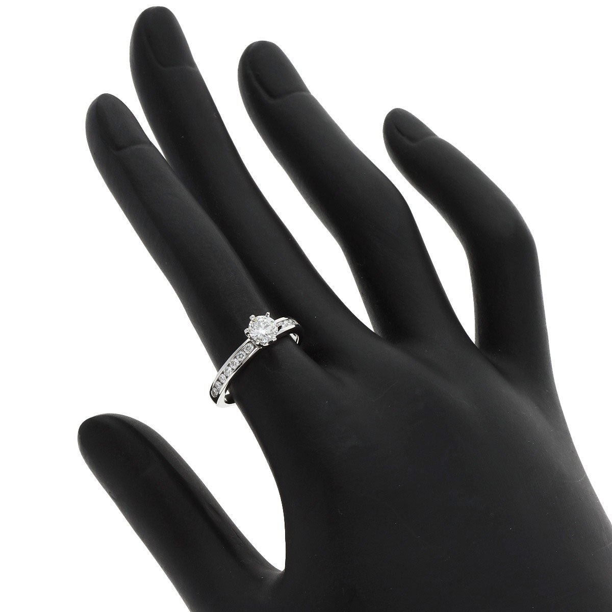 TIFFANY&Co. Channel Settings Diamond Ring Platinum PT950 Ladies [Used]